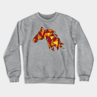 Geometric Horse Crewneck Sweatshirt